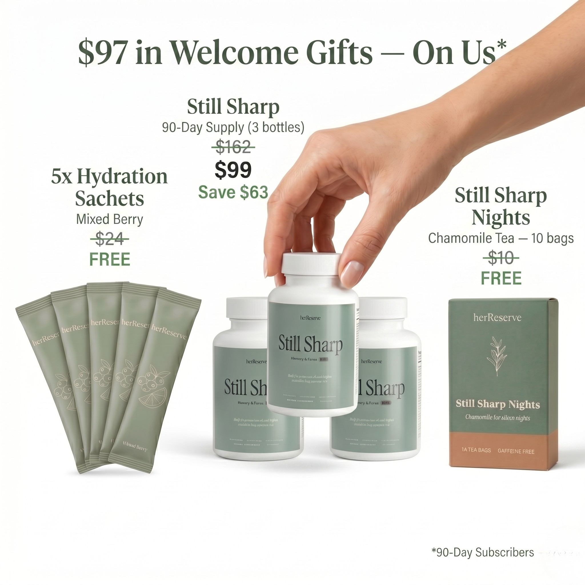 3 Bottles + Welcome Kit
